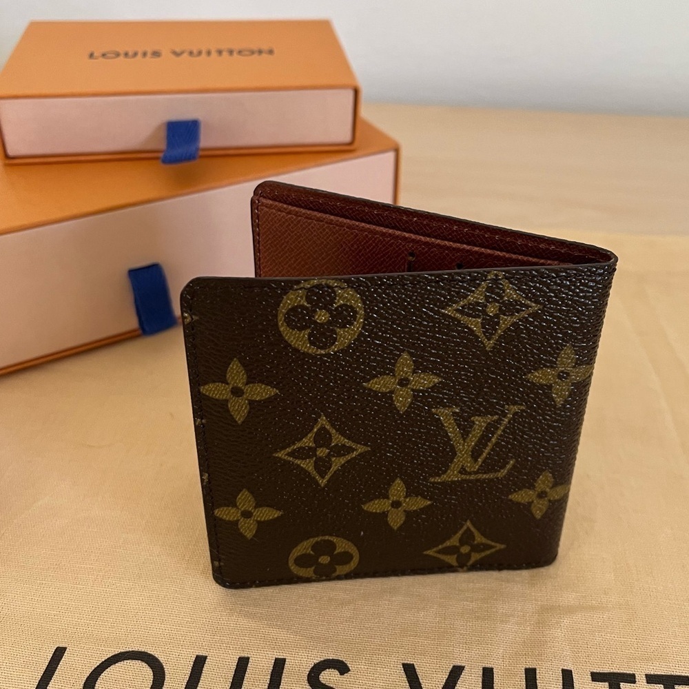 Rare Louis Vuitton Bifold Credit Card Wallet Monogram Vintage France 1987 - Picture 4 of 17